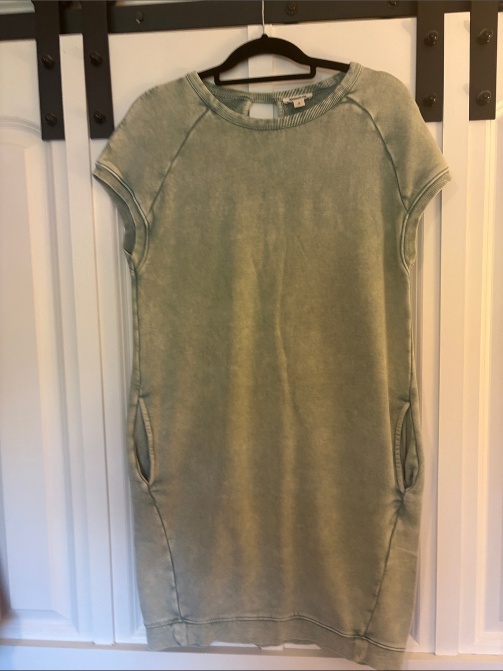 Goodthreads Washed Sage Short Sleeve Sweatshirt Tunic